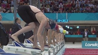 Allison Schmitt Sets New Olympic Record amp Wins 200m Freestyle Gold  London 2012 Olympics [upl. by Ititrefen393]