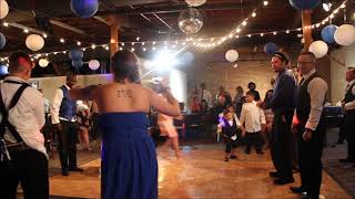 Wedding DJ Lorenzo the best garter toss Music Ginuwine Pony [upl. by Lorie]