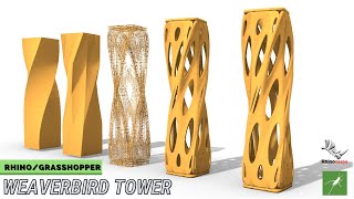 Grasshopper Tutorial weaverbird TOWER DESIGN [upl. by Elianore]