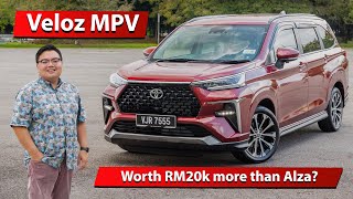 2023 Toyota Veloz Malaysian review  RM95k worth it over Alza [upl. by Hannaoj590]