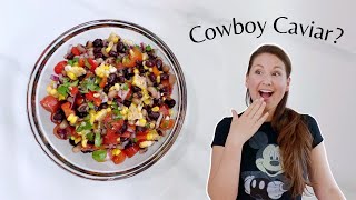 Perfect for Summer Easy Healthy WFPB Dip COWBOY CAVIAR [upl. by Llehcear]