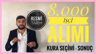 8000 İŞÇİ ALIMI SONUÇLARI NE ZAMAN AÇIKLANACAKKURA ÇEKİMİ CANLI YAYINSAĞLIK BAKANLIĞI KURACANLI [upl. by Atilemrac303]