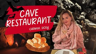 Cave Restaurant Catania  Sicily Italy Travel vlog with kids  Putia dellOstello  Sushi in Catania [upl. by Bernelle]