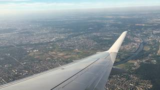 Landing at Paris Charles de Gaulle CDG Airport with city views Flybe 3121 [upl. by Homerus]