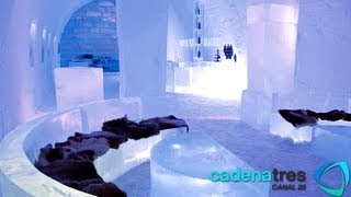 Increíble hotel de hielo en Suecia Ice Hotel Jukkasjärvi Sweden [upl. by Dickey]