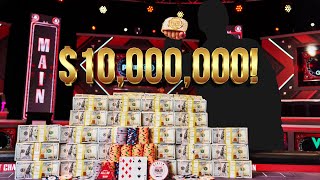 WSOP Main Event 2024 FINAL TABLE  A Champion is Crowned 10000000 FIRST PRIZE [upl. by Quintie]