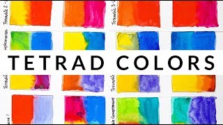 Color Theory Ep11 Tetrad Color Schemes [upl. by Osric]