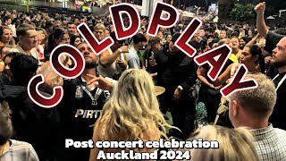 Coldplay Auckland 2024  Post concert Celebration [upl. by Laughton]