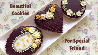 Wedding Cookie Tutorial  FIVE Designs [upl. by Genesia]