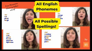 The 44 English Sounds and THEIR SPELLINGS REVEALED  Learn the CORRECT phonemes sounds [upl. by Zwick]