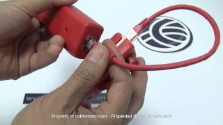 Herramienta comprobadora RJ45 con sonda distribuido por CABLEMATIC ® [upl. by Soigroeg]