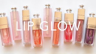 Dior Lip Glow Oil  New Product Swatches and Comparison [upl. by Blithe]