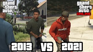 Lamar roasts Franklin 2013 vs 2021  GTA 5 [upl. by Aidyn]