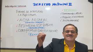 Derecho Notarial II 02 de agosto 2024 [upl. by Puff]