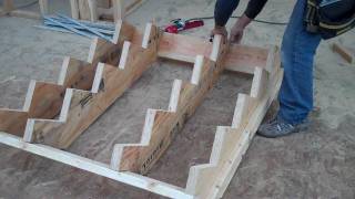 How to calculate layout and build stairs Part 3 of 3 [upl. by Bellis340]