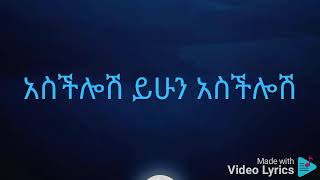 Dawit Tsige  Aschilosh ዳዊት ፅጌአስችሎሽMusic Lyrics [upl. by Schoenfelder]