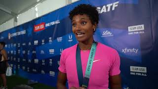 Anna Cockrell Got Emotional Talking About Dalilah Muhammads Impact In The 400mH [upl. by Silvester109]