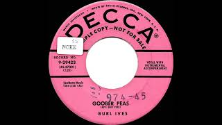 1955 Uncharted 45s Burl Ives  Goober Peas [upl. by Merriman]