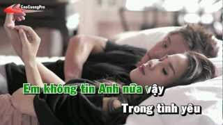 Tim Lai Bau Troi Karaoke  Tuan Hung MVHD [upl. by Weigle942]