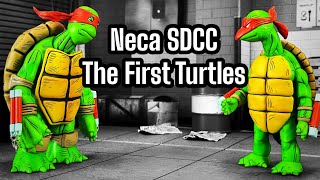 Teenage Mutant Ninja Turtles SDCC Exclusives The First Turtles by Neca Toys [upl. by Ayadahs]