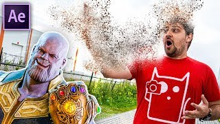 THANOS DISINTEGRATION  After Effects NO PLUGINS [upl. by Ennaed925]