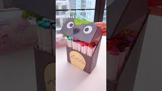 Cute Desk Organizer shorts art diy youtubeshorts [upl. by Oigufer]