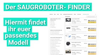 Der SAUGROBOTER FINDER  Unser KOSTENLOSES Kaufberatung amp HilfestellungsTool [upl. by Saucy]