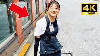 A cute Japanese girl Rihochan guided me around fun place in Asakusa by rickshaw😊  Tokyo Asakusa [upl. by Casabonne]