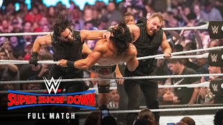 FULL MATCH The Shield vs Braun Strowman Dolph Ziggler amp Drew McIntyre Super ShowDown 2018 [upl. by Halian157]