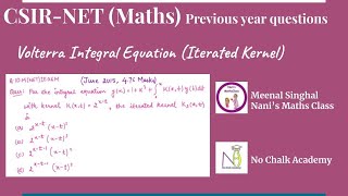 Integral Equation  Solution By Leibniz Rule Of Volterra Integral Equation  by GP Sir [upl. by Devin757]