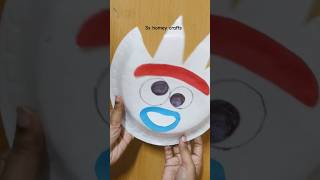 Paper plate diy craft idea for kids  forky diy youtubeshorts youtube shorts diy [upl. by Debbee]