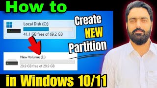 how to create a new partition in windows 10 after installation  how to create partition in windows [upl. by Annawal]