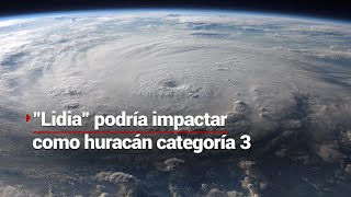 ALERTA EN EL PACÍFICO  Huracán quotLidiaquot podría impactar en México como categoría 3 [upl. by Nuyh457]