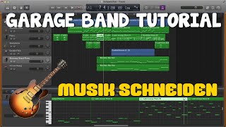 GARAGE BAND TUTORIAL 2 Musik schneiden [upl. by Etnomal]