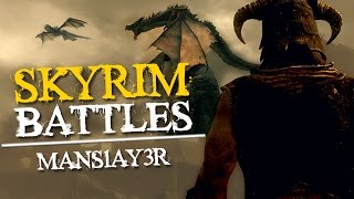 Skyrim Battles Jarls vs Jarls Trolls Giants [upl. by Roer]