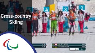 Sprint classic semifinalsfinals Crosscountry skiing  PyeongChang2018 Paralympic Winter Games [upl. by Aiyotal]