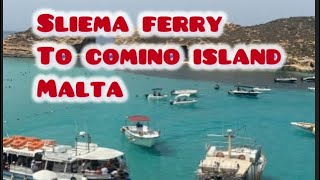 Sliema ferry to comino island 2024 [upl. by Odnesor]