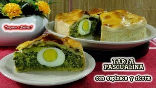 TARTA PASCUALINA con espinacas y ricotta fácil y deliciosa [upl. by Sparke]