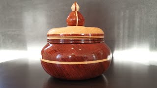 woodturning lidded box [upl. by Derward524]