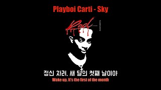 🔥MV 현재 카티 최고 인기곡 Playboi Carti  Sky 가사해석lyrics [upl. by Nedlog]