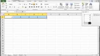 Microsoft Excel 2007 2010 pt 1 EnterEdit cell Formulas Functions Fill Handle [upl. by Rutra]