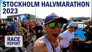 Stockholm Halvmarathon 2023  Race Report Vlog [upl. by Nesyrb]