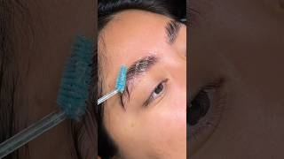 Brow lamination brush through browlamination sosatifying [upl. by Mik916]