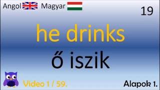 0159 Alapok Magyar  Angol Szavak English  Hungarian top words angol tanulás [upl. by Yrahca]