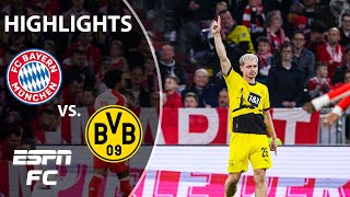 Bayern Munich vs Borussia Dortmund  Bundesliga Highlights  ESPN FC [upl. by Stacia]