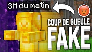 COUP DE GUEULE LES FAKES SUR MINECRAFT [upl. by Natsrik]