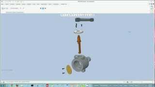 Creo Parametric  Exploding Assemblies [upl. by Ynavoeg78]