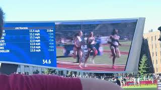 Heptathlon 800m Heat 1 1st lap plus Cole Hocker 2024 US Olympic Trials [upl. by Nortad668]