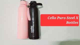 Cello Puro Steel X BENZ 900ml Water Bottle  Rs 400 [upl. by Richy353]