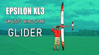 Epsilon XL3 glider 4m 157quot rc glider [upl. by Eceirehs]